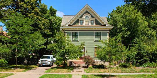 Painted Millwork Trim On Victorian Home