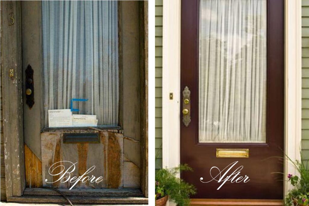 Minneapolis Victorian Front Door Restoration and Painting Project