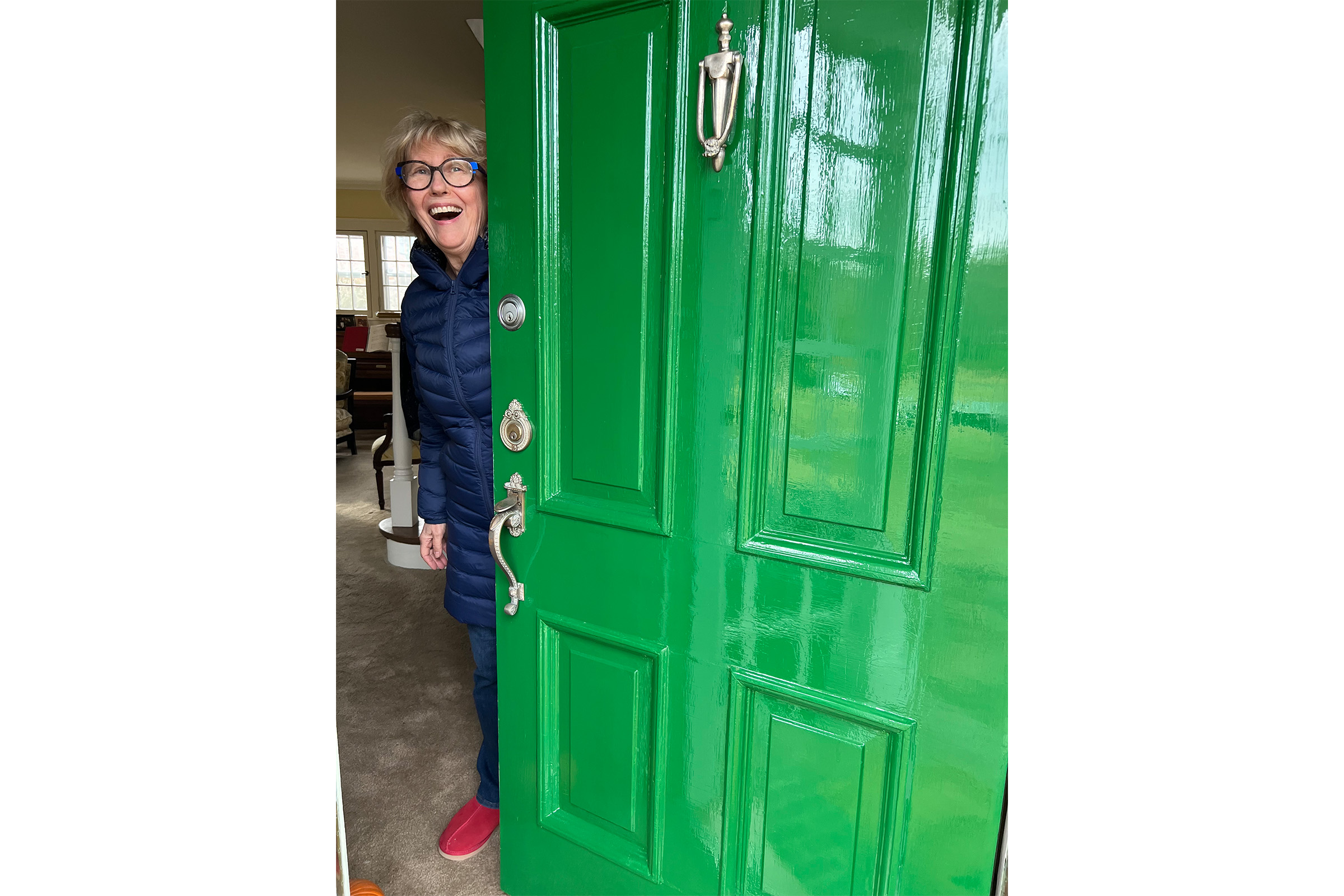 Fine Paints of Europe Hollandlac High Gloss Brilliant Bottle Green front door 