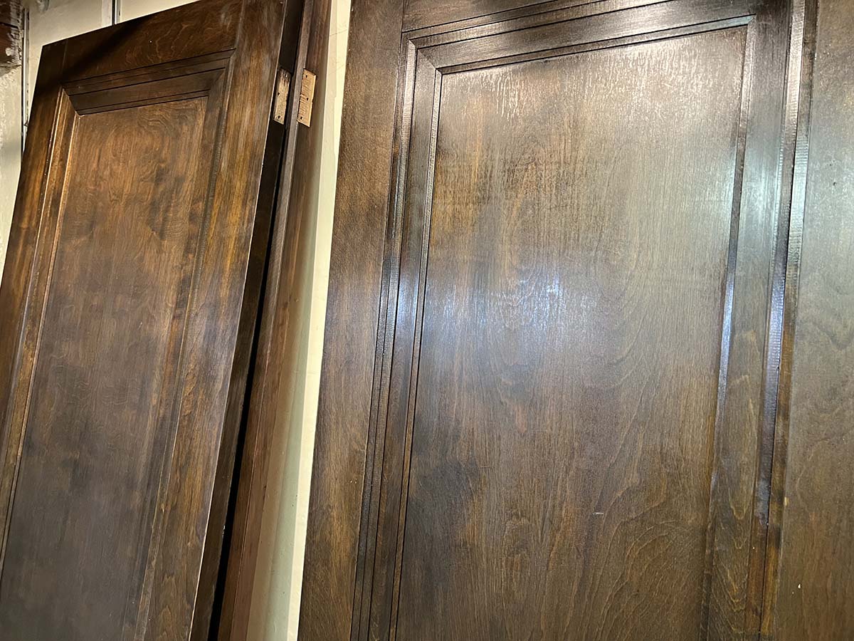 Refinishing home interior wood doors