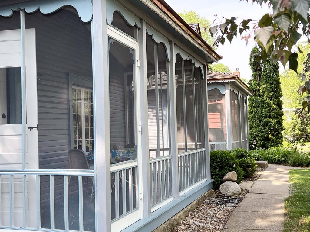 Home Upkeep in Cottage City is a Sound Investment - Porch is repainted